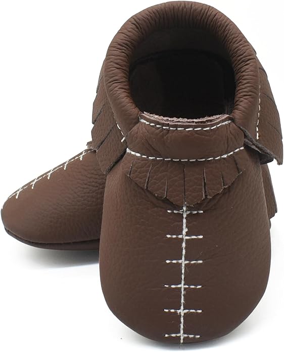 OWLOWLA Baby Moccasins Soft Sole Leather Baby Shoes Infant Toddler Pre-Walker Shoes Baby Boy Girl