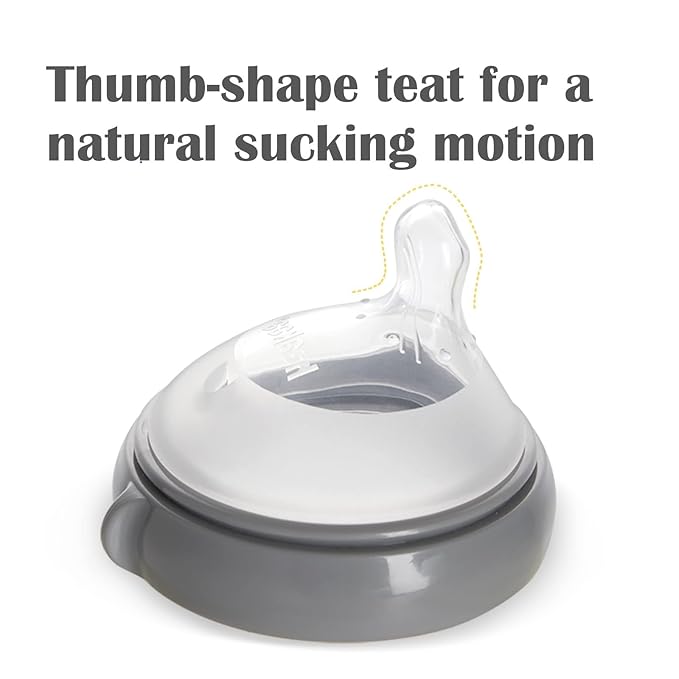 haakaa Gen.3 Natural Glass Baby Bottle Set 4.2oz & 6oz - Wide Neck Anti-Colic Slow Varibale Flow Nipple, 0M+ 3M+ 6M+ Breastfed Babies