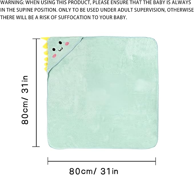 2 Pcs Baby Hooded Towels,31 x 31 in Baby Washcloths, Infant Super Soft Baby Bath Towels with Hood for Toddlers1-3,Highly Absorbent Viscose Hooded Towel for Boys, Girls, Newborn Essentials