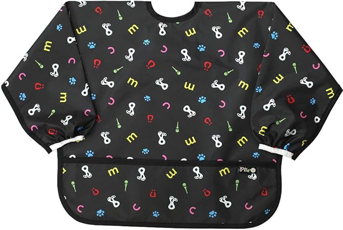 Long Sleeve Waterproof Bib for Toddlers – Feeding Smock for Baby Mealtime, Self-Feeding, Painting & Messy Play, BPA-Free