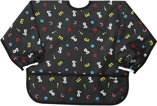 Long Sleeve Waterproof Bib for Toddlers – Feeding Smock for Baby Mealtime, Self-Feeding, Painting & Messy Play, BPA-Free