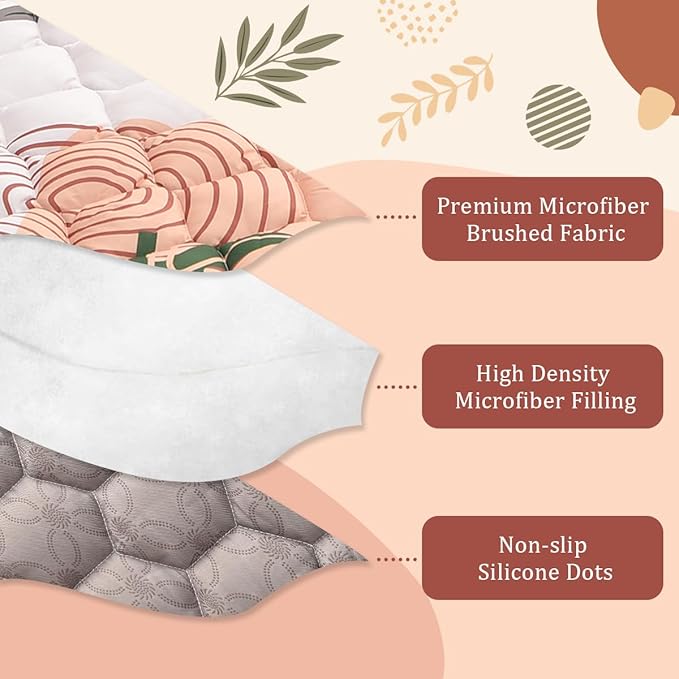 Baby Play Mat 71x59 Inch, Thickened Soft Floor Mat for Playpen, Machine Washable Foam Crawling Mat with Non-Slip Bottom for Babies and Toddlers, Foldable Padded Playmat