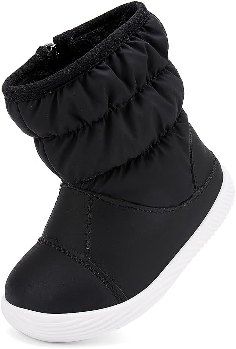 BMCiTYBM Baby Boy Girl Snow Boots Waterproof Winter Warm Booties Nonslip Lightweight Outdoor Shoes for First Walkers 6 9 12 18 24 Months(Infant/Toddler)