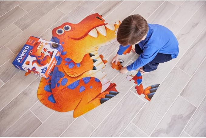 Crocodile Creek Above + Below 48-Piece Jigsaw Floor Puzzle - Fun Floor Puzzles for Kids Ages 4-8, Jumbo Dinosaur