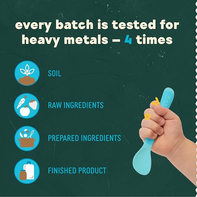 Babylife Organics Stage 2 - Carrot, Pear, Beet & Blackberry, 3.5 Ounce Pouch (6 Pack) - Heavy Metal Safe, Organic Baby Food