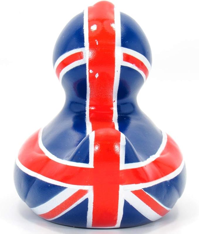 Brit Rubber Duck Bath Toy by Bud Duck | Elegant Gift Packaging - British and Proud! | Child Safe | Collectable