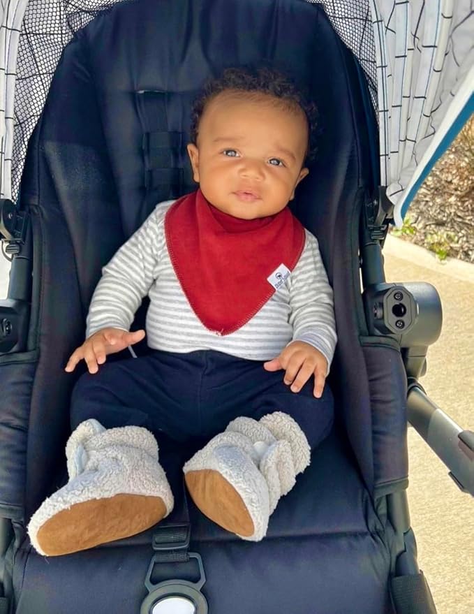 DiaperSquad's Baby Bibs for Drooling and Teething, Bibs for Boys, Baby Girl - Solid Cotton Baby Drool Bibs