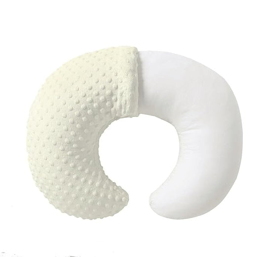 Nursing Pillow and Positioner, Breastfeeding, Bottle Feeding, Baby Sitting Support with Removable Ultra Soft Cover, Tummy Time Support for Baby Boys and Girls (Tender Yellow)