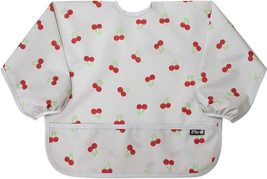 Long Sleeve Waterproof Bib for Toddlers – Feeding Smock for Baby Mealtime, Self-Feeding, Painting & Messy Play, BPA-Free