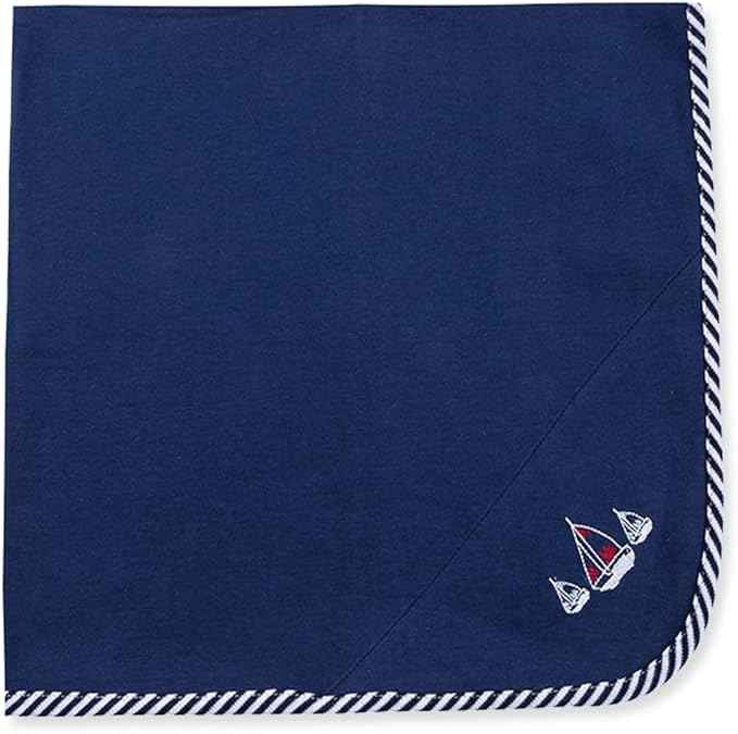 Little Me Blankets for Baby Boys' Sailboats Swaddling Receiving Blanket