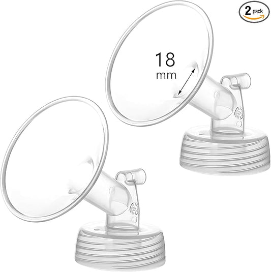 18mm Flange Compatible with Spectra S1 S2 9 Plus Synergy Gold Breastpump Replacement to Spectra Pump Parts and Flange; Not Original; Replaces Shield