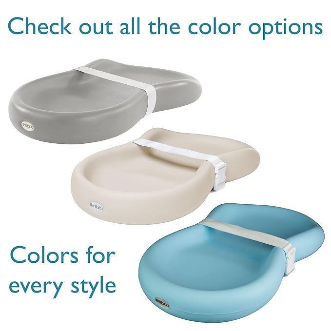 Keekaroo Peanut Changer Baby Vanilla– The Original Made in USA Easy-to-Clean Changing pad and The only Shell Over Foam, Fully Water Repellant