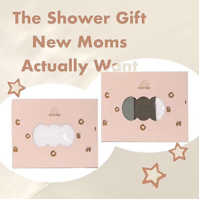 Baby Bibs 8-Pack - Adjustable Cotton Drool Bibs, Waterproof & Absorbent for Newborn to Toddler, Unisex Boys & Girls