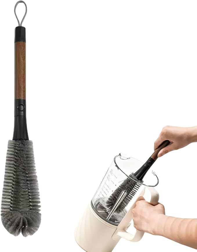 2 in 1 Cleaning Brush, Detachable Dual-Head Brush for Blender Cleaning Brush, Fruit Juicer Machine Clean Brush, Flexible Bendable Cup & Bottles Brush for Kitchen Appliances