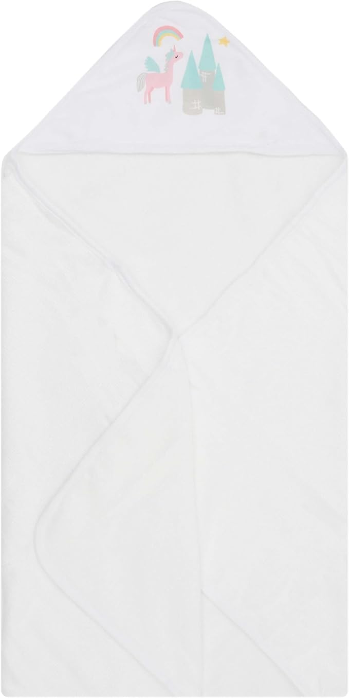 Hooded Baby Towels 3-Pack – Soft Baby Bath Towels with Hood for Newborns & Toddlers, Baby Hooded Towel Set, 30" x 26" (Baby Unicorn)