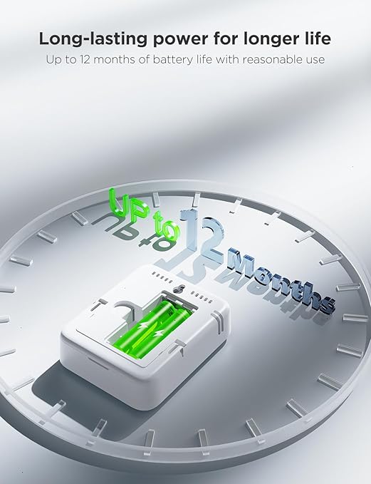 Govee Digital Hygrometer Indoor Thermometer Room H5075, Bluetooth Temperature Humidity Meter with 164ft Remote App Control, Notification Alerts, 2 Years Data Storage Export for Bedroom, Wine Cellar