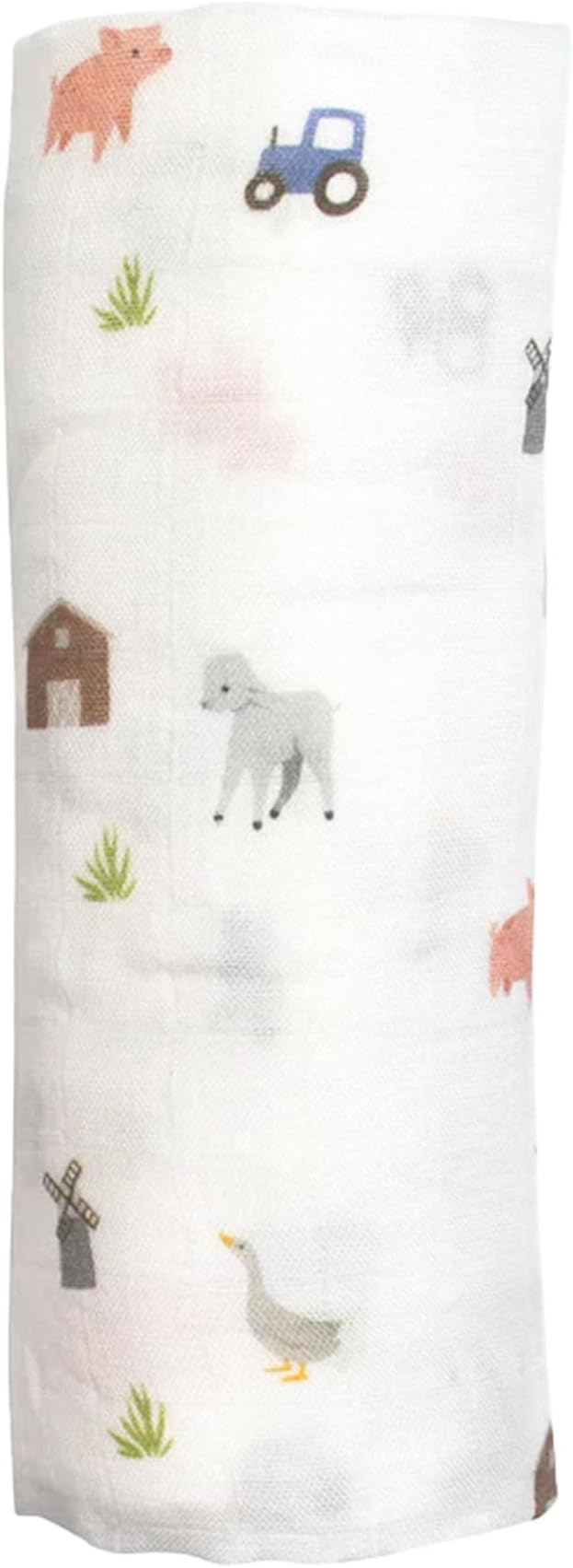Muslin Baby Swaddle - Breathable Receiving Blankets for Newborn Baby, 70% Viscose derived from Bamboo, 30% Spandex, Imported