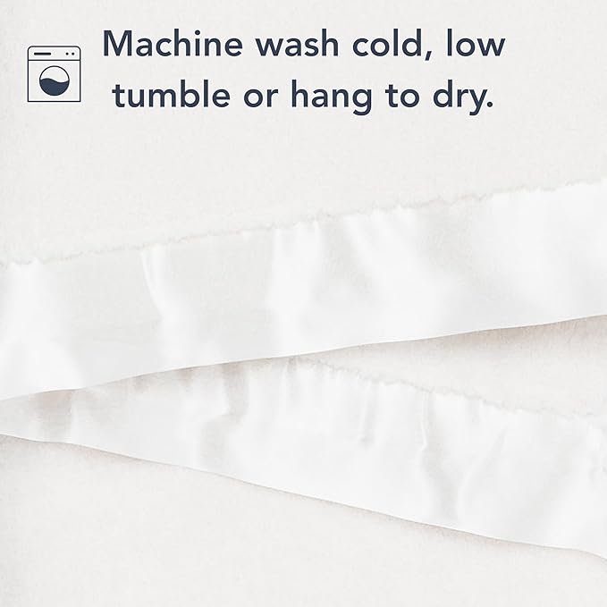 Little Giraffe Baby Blanket - Luxe Soft Blanket with Satin Trim - Baby Stroller Blanket - Newborn Baby Essentials & Baby Gifts - 29x35" - Cream