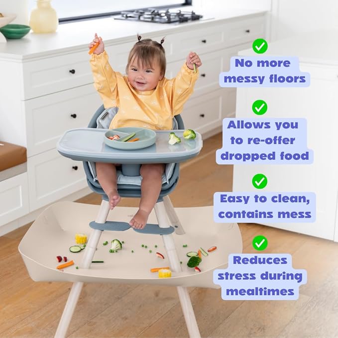 CATCHY - Food Catcher - Compatible with Maxi-COSI Moa 8-in-1 High Chair + 11 Other High Chairs - Highchair Sold Separately - Baby & Toddler Food & Mess Catcher - Under High Chair Accessory