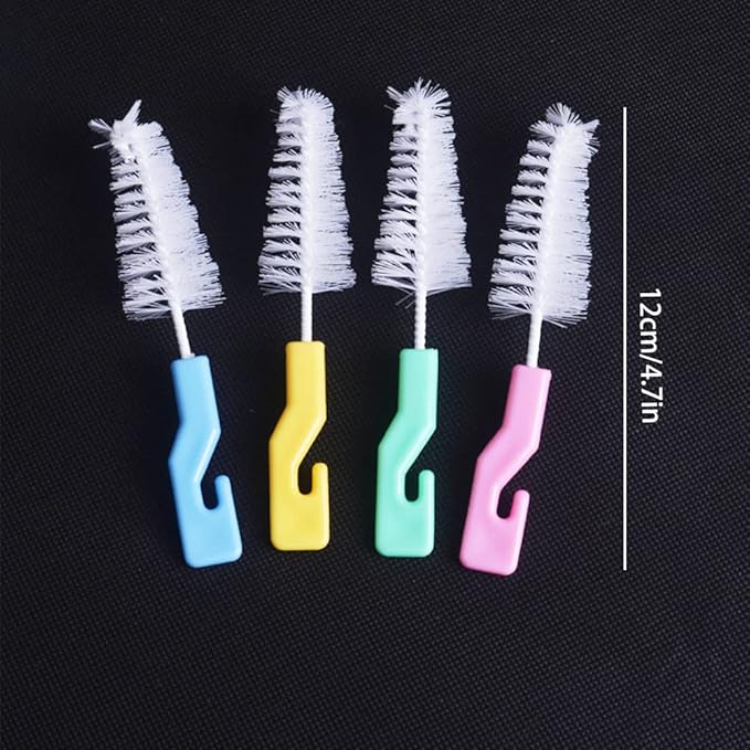 20 PCS Bottle Nipple Cleaner Sponge Brush Pacifier Sponge Cleaning Small Brush Baby Bottle Cleaner Brush for Standard Nipples Scrubber, Nipple Brush (20 PCS)