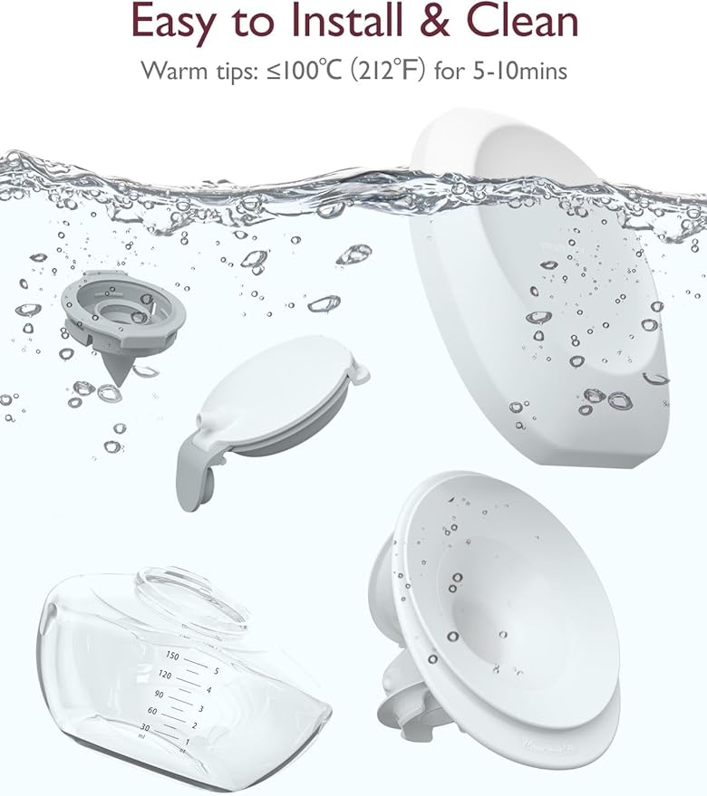 Momcozy Upgrade Original Replacement Accessories for Upgraded Mobile Flow | Upgraded M9,Original Upgraded M9 Breastfeeding Parts,Full Set Parts,1 Pack