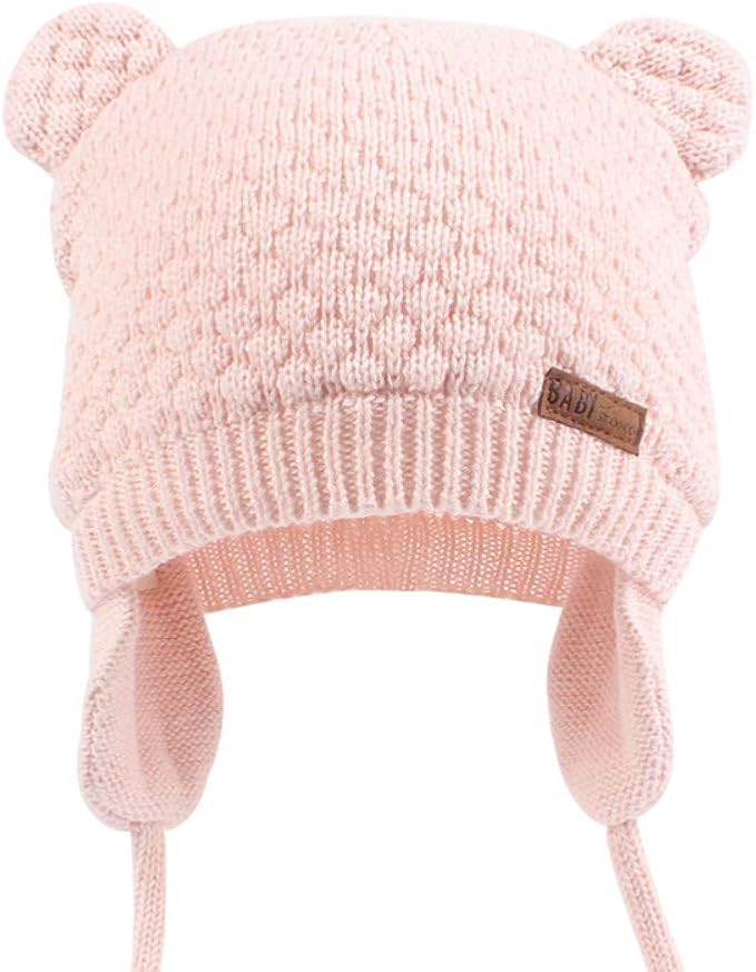 XIAOHAWANG Baby Hat Cute Bear Toddler Earflap Beanie Warm for Fall Winter