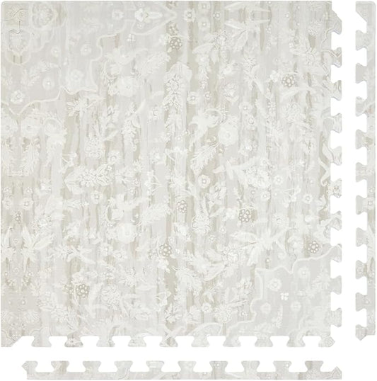 House of Noa Baby Play Mat – 4x6 Laurel Emile – Set of 6 Tiles – Cushioned EVA Foam Play Mat for Floor, Soft Interlocking Baby Crawling Mats for Hard Floors