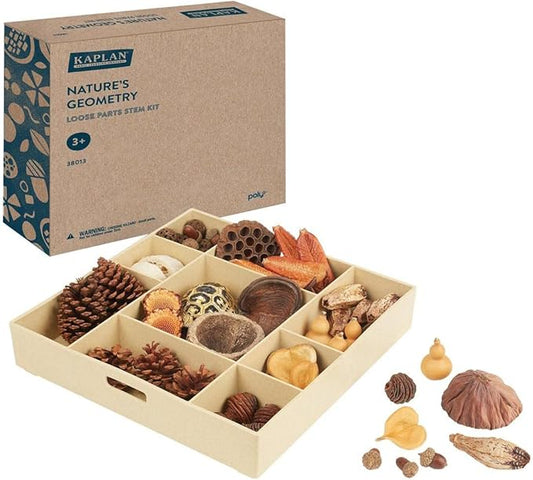 Kaplan Early Learning Nature's Geometry Loose Parts STEM Kit