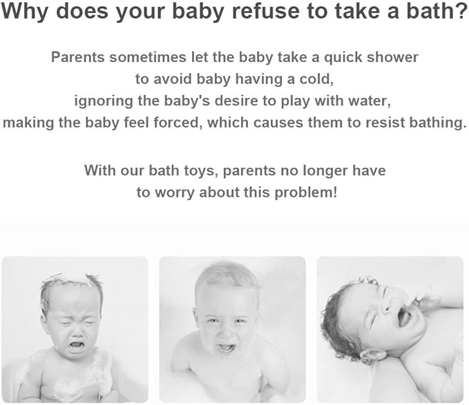 Bath Toys, Space Rocket Bath Toys for Toddlers 1-3, Spray Water Baby Bathroom Toys with Rotating Fountain, Shower Bathtub Toys for Toddlers Aged 18 Months 2 3 4 5 Years Old Kids Boys Girls