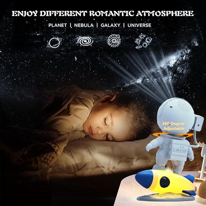 Galaxy Projector,13 in 1 Planetarium Astronaut Space Star Projector for Bedroom,Starry Night Light Projector with Solar System Constellation Moon for Kids,Home Theater,Ceiling,Living Room Decor
