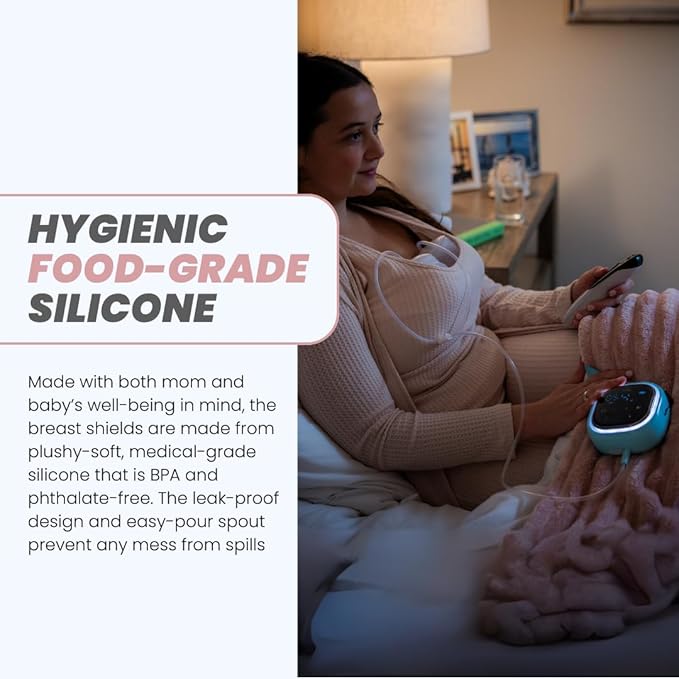 Zomee Z2 Double Electric Breast Pump, Portable, Hands Free Pumping Hospital Grade 3 Modes,19 Suctions,‎ Wearable Breast Pump Including; Silicone Hands Free Collection Cups 8 OZ