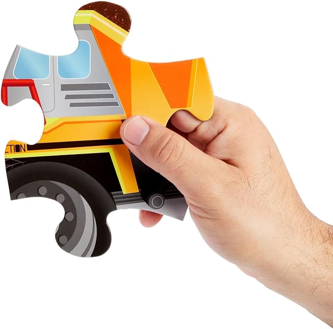 BLUE PANDA Construction Set - 48-Piece, 2 ft x 3 ft Floor Challenge - Preschool Learning & Hand Eye Coordination for Toddlers Ages 3-5