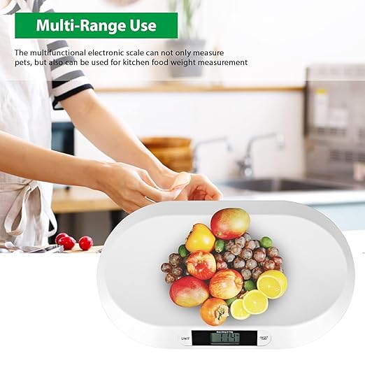 SIKE Feline Scale, Digital Portable Pet Dog Cat Scale; Comfort Baby Scale, 44 Pound Capacity, 3 Weighing Modes, Accurate Digital Scale for Infants, Toddlers, and Babies