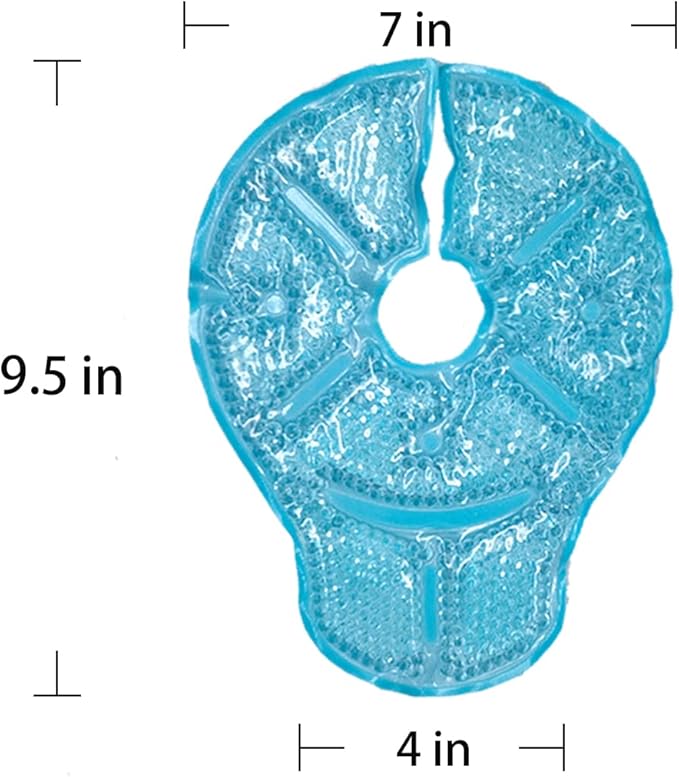 Reusable Breast Ice Packs, Breast Therapy Pack, Breastfeeding Essentials, for Breastfeeding Relief, Engorgement, Swelling Augmentation, Mastitis, Mastectomy Recovery, 2 Pack (Blue)