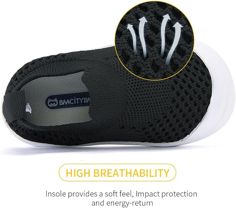 BMCiTYBM Baby Sneakers Girls Boys Lightweight Breathable Mesh First Walkers Shoes 6-24 Months