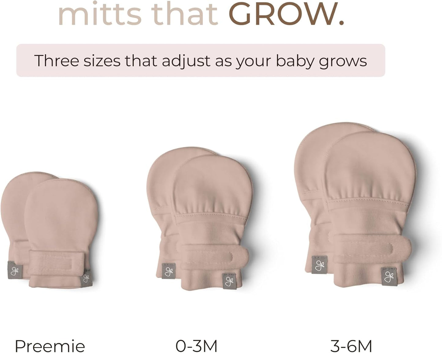 goumikids Viscose Made from Bamboo Cotton Anti-Scratch Soft Stay-On Mitts