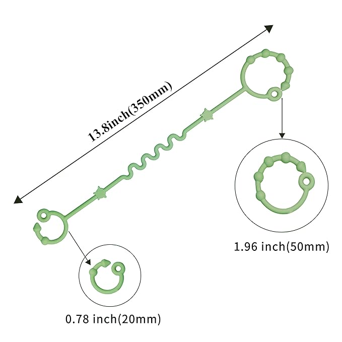 Toy Straps for Baby,RTMOK Silicone Setpacifier Clip,Applies to Car Seat Toy,Teether Toy,High Chair,Stroller Accessories,Baby Toy Clips,Cribs,Rocking Chair