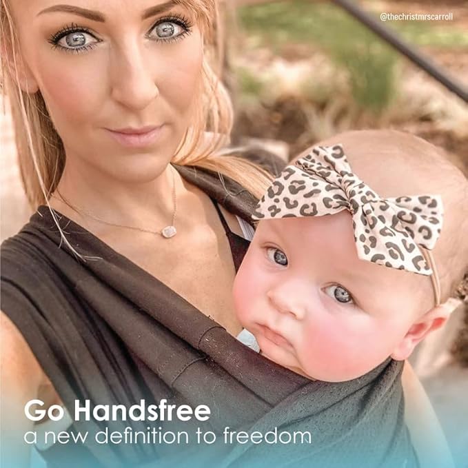 Breeze Baby K'tan Baby Carrier, #1 Easy Pre-Wrapped Baby Sling Gift | Breathable 100% Cotton Mesh | Hands Free Wrap for Infants | No Rings Or Buckles | Newborn to Toddler up to 35lb, X-Large (22-24)