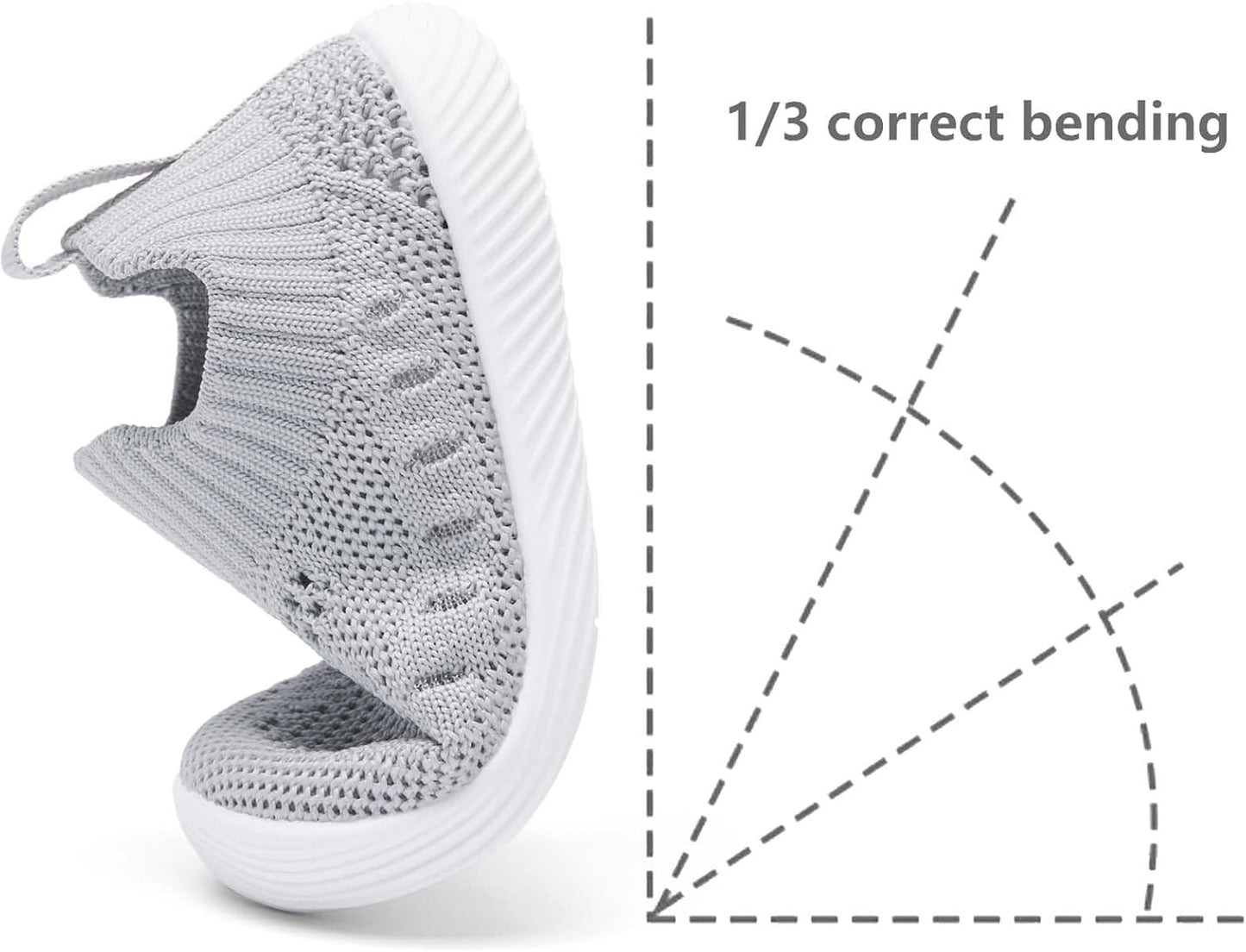 MORENDL Baby Toddler Walking Socks Non-Slip Breathable Unisex Casual Sneakers