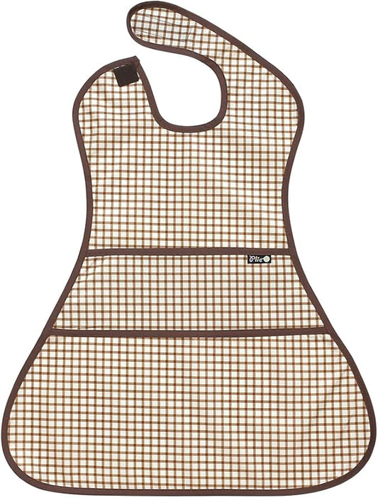 Full Coverage Waterproof Feeding Bib for Toddlers – Extra Long Apron Bib for Mealtime, Self-Feeding, BPA-Free