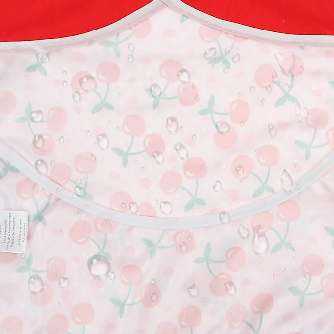Infant Toddler Baby Waterproof Sleeved Bib, Bib with Sleeves&Pocket, 6-24 Months