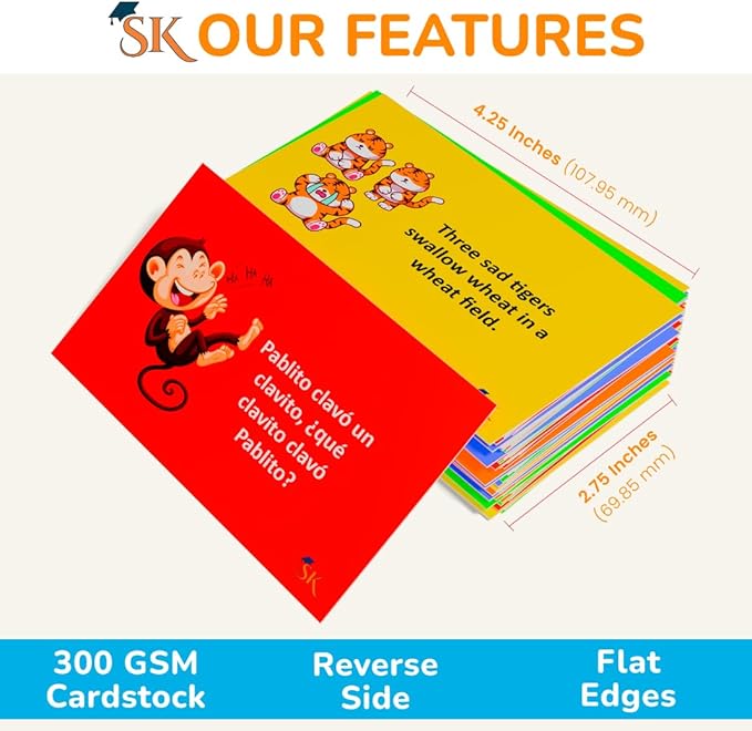 Spanish English Affirmation Motivational Cards for Women | Chakra Puzzles Coloring & Tongue Twisters Pharses Bilingual Flash Cards Learn Spanish and Heal