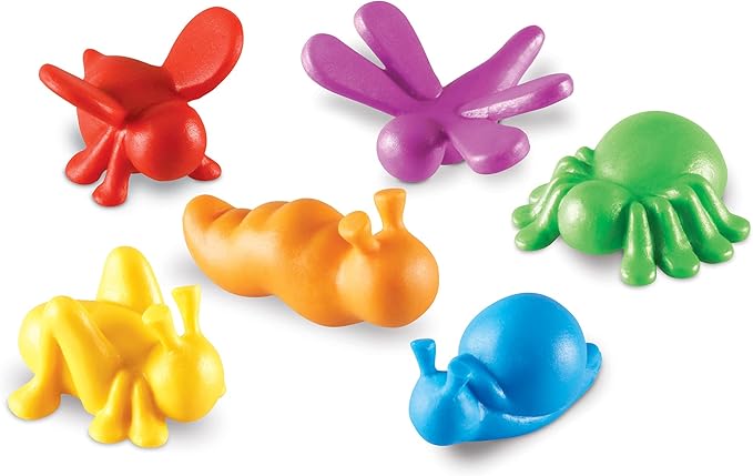 Learning Resources in The Garden Critter Counters - 72 Pieces, Ages 3+ Toddler Learning Toys, Math Games for Kids, Math Manipulatives