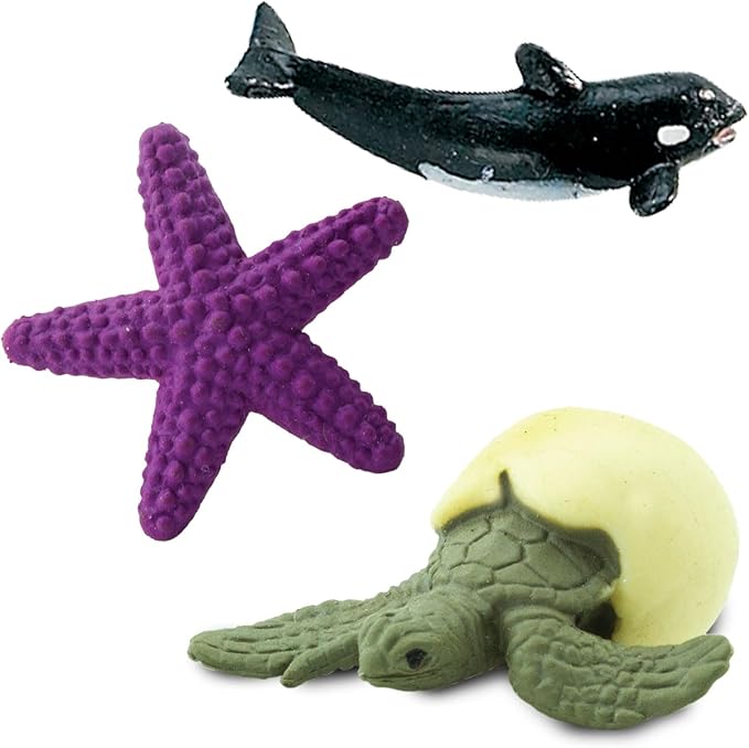 Safari Ltd. Ocean Fun Pack - Mini Figures of Sea Creatures - Educational Toy Set for Boys, Girls, and Kids Ages 5+