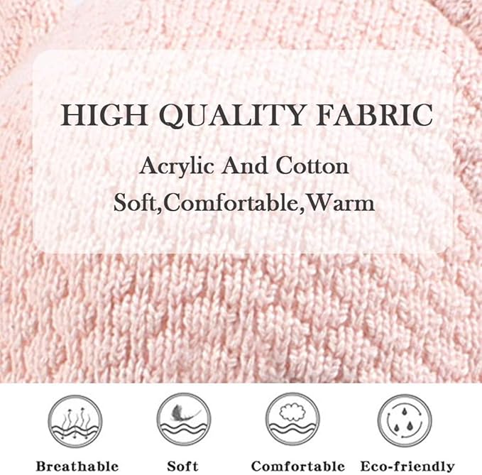 XIAOHAWANG Baby Hat Cute Bear Toddler Earflap Beanie Warm for Fall Winter