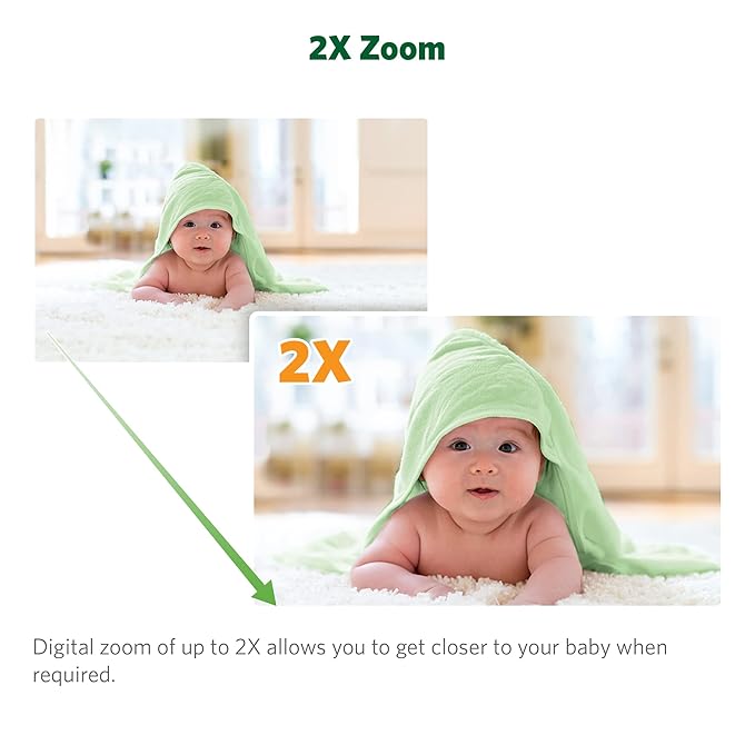 LeapFrog LF2415 Baby Monitor, 5” IPS LCD Screen, 1000ft Range, Night Vision, Soothing Lullabies, NightLight, 2-Way Audio, Temperature Sensor, SecureTransmission No WiFi