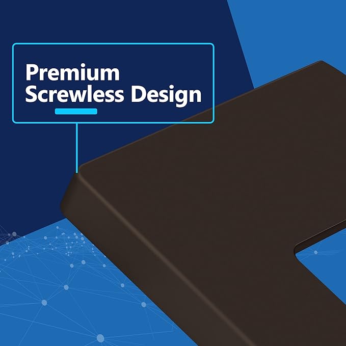 LIDER Matte Finish Decorator Switch Cover, Screwless Wall Plate, Mid-Size 1-Gang 4.88" x 3.11", Unbreakable Polycarbonate Thermoplastic, UL Listed, LSWP-31M-BR10P, Brown, 10 pack