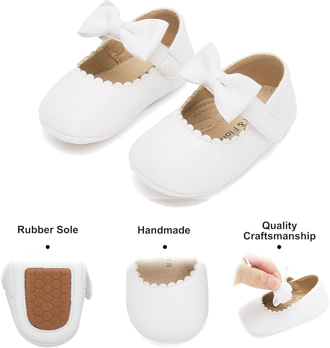 Soft Sole Baby Shoes - Infant Baby Walking Shoes Moccasins Rubber Sole Crib Shoes