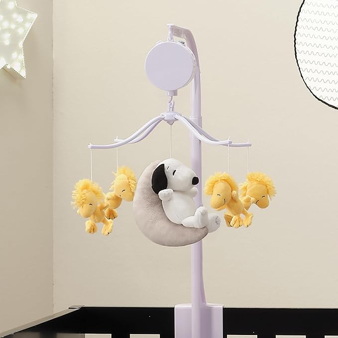 Bedtime Originals Snoopy Love Musical Baby Crib Mobile Soother Toy
