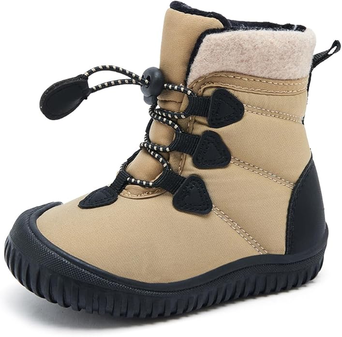 BMCiTYBM Toddler Baby Winter Snow Boots Boy Girl Faux Fur Warm Non Slip First Walking Infant Shoes